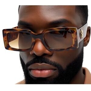 Outfit Stylish Hip Hop Gangster Lentes Tortoise Sunglasses Men Classic Glamour